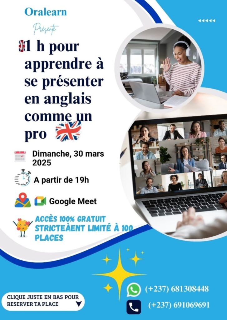 1h pour apprendre la se présenter en anglais